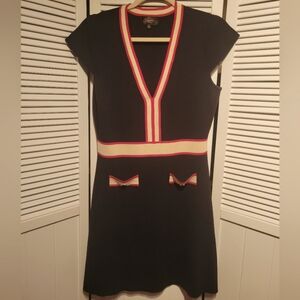 Alexia Admore Black Mirah Red And White  Trim Dress SZL